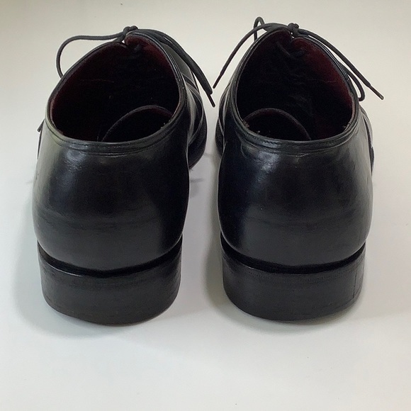 Salvatore Ferragamo black Italian leather lace up Oxfords size 9.5 D EUC - Picture 4 of 16
